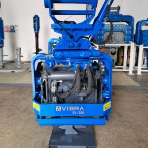 Side Grip Vibratory Pile Hammer: Excavator Mounted & 360° Rotation