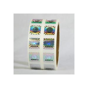 2 * 3cm 2D 3D Moving Grating Security Hologram Stickers