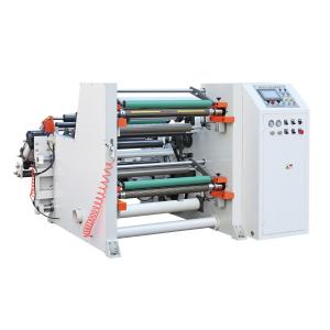 PVC Roll Slitting Machine High Speed 380V Auto Tension Control