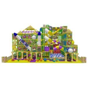 Commercial Indoor Playground Equipment With Large Children Slide