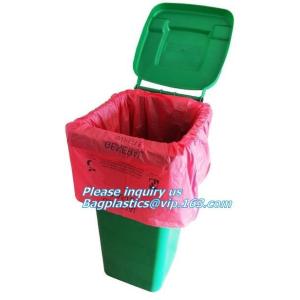 Biodegradable Compostable Garbage Bin Liners, Kitchen Bin Liner Compostable Flat