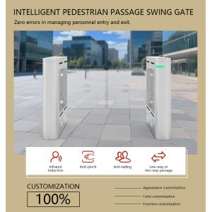 Wholesale HCW CW406 Swing Barrier Turnstile Gate With 8 Pairs Infrared Detection Sensors Fast Speed 30-60 Person/Minute And 5 Million Times Life Span from china suppliers