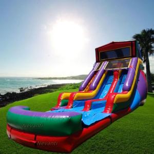 EN14960/CE Certified Inflatable Lake Adults Commercial Water Slides for Backyard