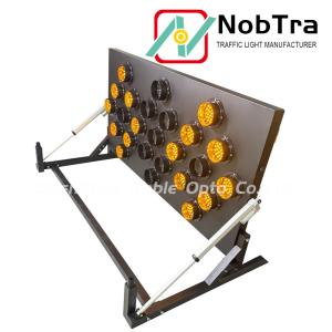 Solar/Battery Powered Wireless Control LED Arrow Board with 12 Working Modes