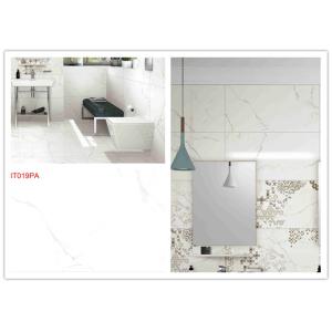 40X80 Cm Size Glazed Porcelain Carrara Marble Tiles Absorption Rate Less Than 0