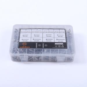 M3 4 5 6 Self Tapping Screws Assortment Kit Pan Head and Flat Head 304 Stainless