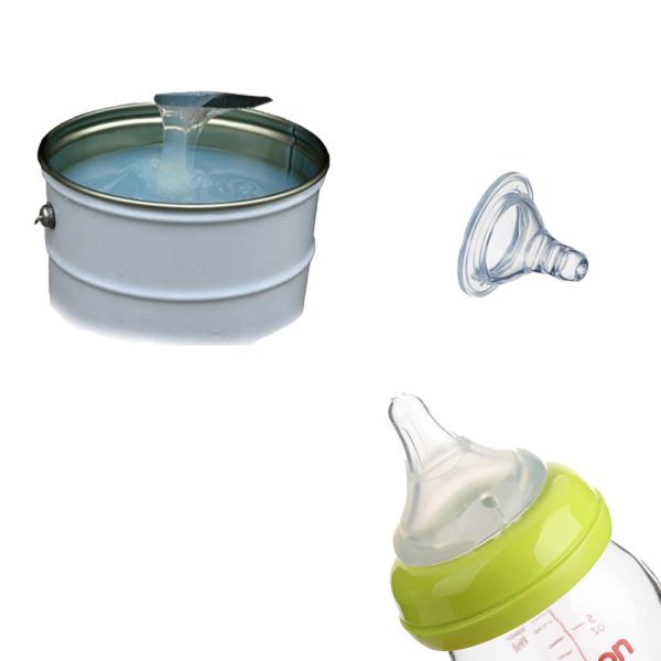 High Transparency Food Grade LSR Liquid Silicone Rubber with 50 Shore A Hardness