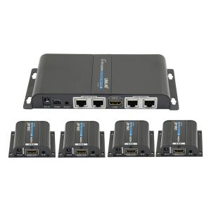 Wholesale Support EDID 1x4 HDMI Extender Splitter 40m/131ft Transmission Distance from china suppliers