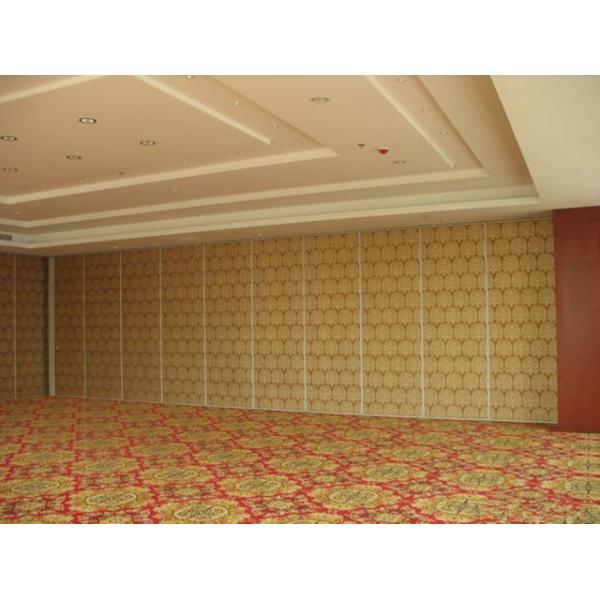 Classroom Sound Proof Partitions , Aluminium Frame Sliding Folding Wall Dividers