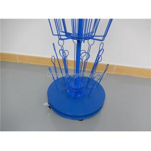 Visual Merchandise Display Blue Metal Rotating Freestanding Puppet Toy Display