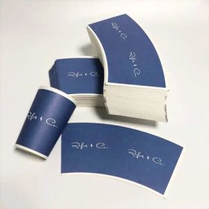 Disposable Custom Logo Design Printing Single PLA Coated Paper Cup Fans