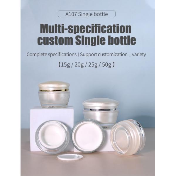 Acrylic Collar Material 20ml Airless Bottle for Cosmetic Packaging and Skin Care Products
