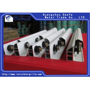 Invisible Grilles Aluminium Window Track , Anti Rust Aluminium Track Rail