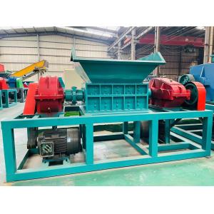 Waste Plastic Wood High Torque Double Shaft Double Power Shredder at CE