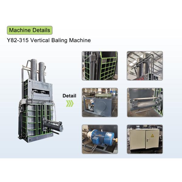 380V Automatic Scrap Vertical Baler Machine Aluminum Cans Press For Recycling Plant