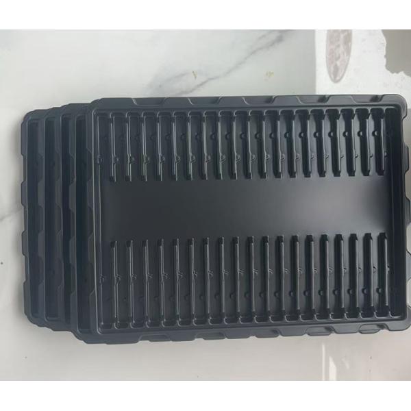 Electronic Component Industrial Hardware Packaging Black Blister Tray PS Thickened Anti-Static Blister Tray