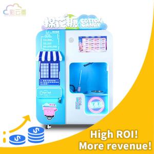 Wholesale Automatic Cotton Candy Making Machine LCD Screen Candyfloss Vending Machine from china suppliers