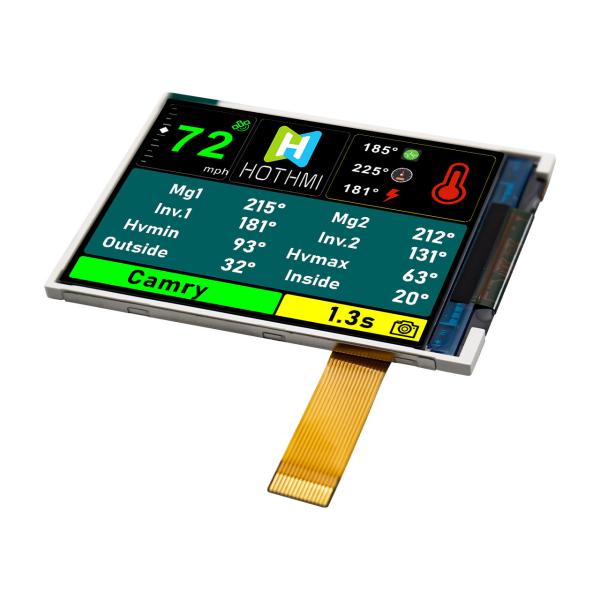 Quality 2.4 inch 240x320 IPS TFT LCD Display JD9852 Controller MIPI DSI Interface for sale