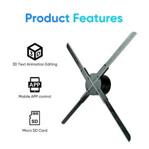 65cm 768LED Halloween Hologram Display Fan Projector 4K 3D Hologram Projector