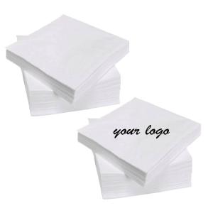 Soft Versatile Custom Printed Cocktail Napkins Printed Dinner Napkins 23cm 24cm