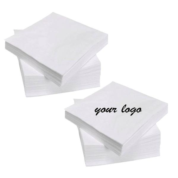 Soft Versatile Custom Printed Cocktail Napkins Printed Dinner Napkins 23cm 24cm