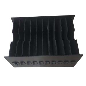 Conductive Container Anti Static Plastic ESD Box Circulation Black