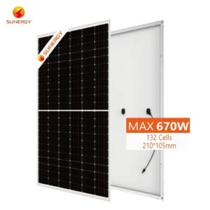Customized 540W -660W Solar PV Panel SUN 66M-H12