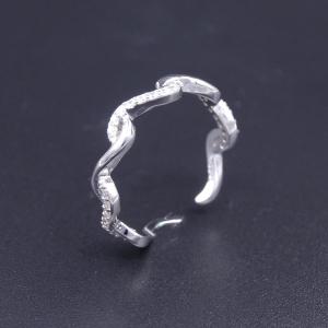 Elegant Silver Cubic Zirconia Rings With Luxurious Imperial Crown Shape