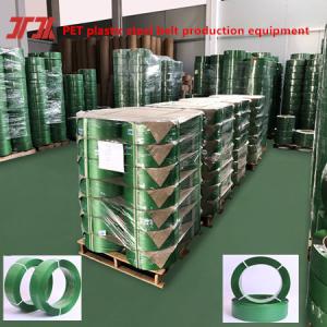Custom Green PET Strapping Roll High Tension Polyester Band With 9-32mm