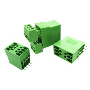 3.81mm Pitch Dual Row PCB Pluggable Screw Terminal Blocks Plug + Angle Pin Header