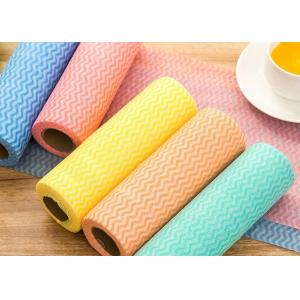 Wavy Grain Spunlace Nonwoven Fabric Environmentally Friendly For Hand Wipes