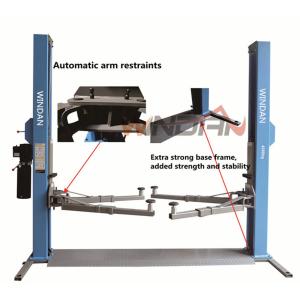 One Side Manual Two Post Hydraulic Car Lift Mechanical Release
