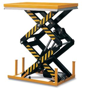 China Manual Fixed 1000kg 4m Hydraulic Scissor Lift Platform For Indoor Outdoor Use on sale