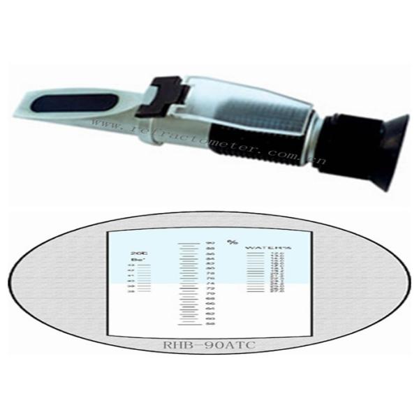 Sugar Related Liquids Handheld Brix Refractometer , Atc Brix Refractometer Light