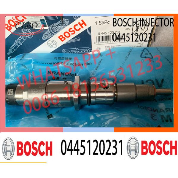 Diesel Injector 0445120231 with No. 6754-11-3100, 6754-11-3010 4945969 5263262 397637 for S6D107 PC200-8