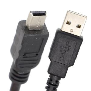 1.5m USB A To Mini B 5PIN USB 2.0 Data Charging OTG Cable with Ferrite