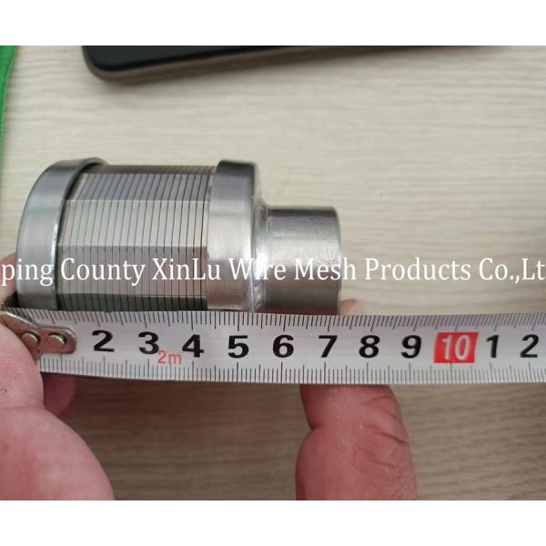 Quality Water Gas Filtration End Connection NPT / G 1" 3/4" Threaded 316L V Wire Filter Nozzle for sale