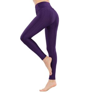 Seamless Womens Patterned Gym Leggings High Waisted Polyester And Spandex