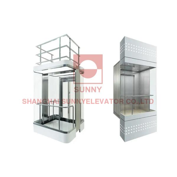 High-Rise Buildings Panoramic Elevator With 1-3m/S Speed Capacity 450~2000kg