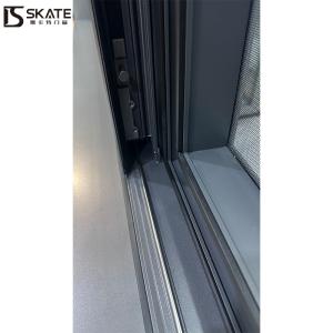 Modern Design 3 Track Sliding Window with Handle Lock and Mesh Screen for