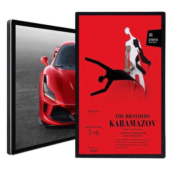 digital signage 43 inch HD LCD wall mounted tv