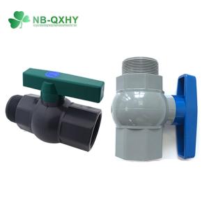 Low Temperature Water Supply Compact Design PVC Ball Valve with Socket or Thread