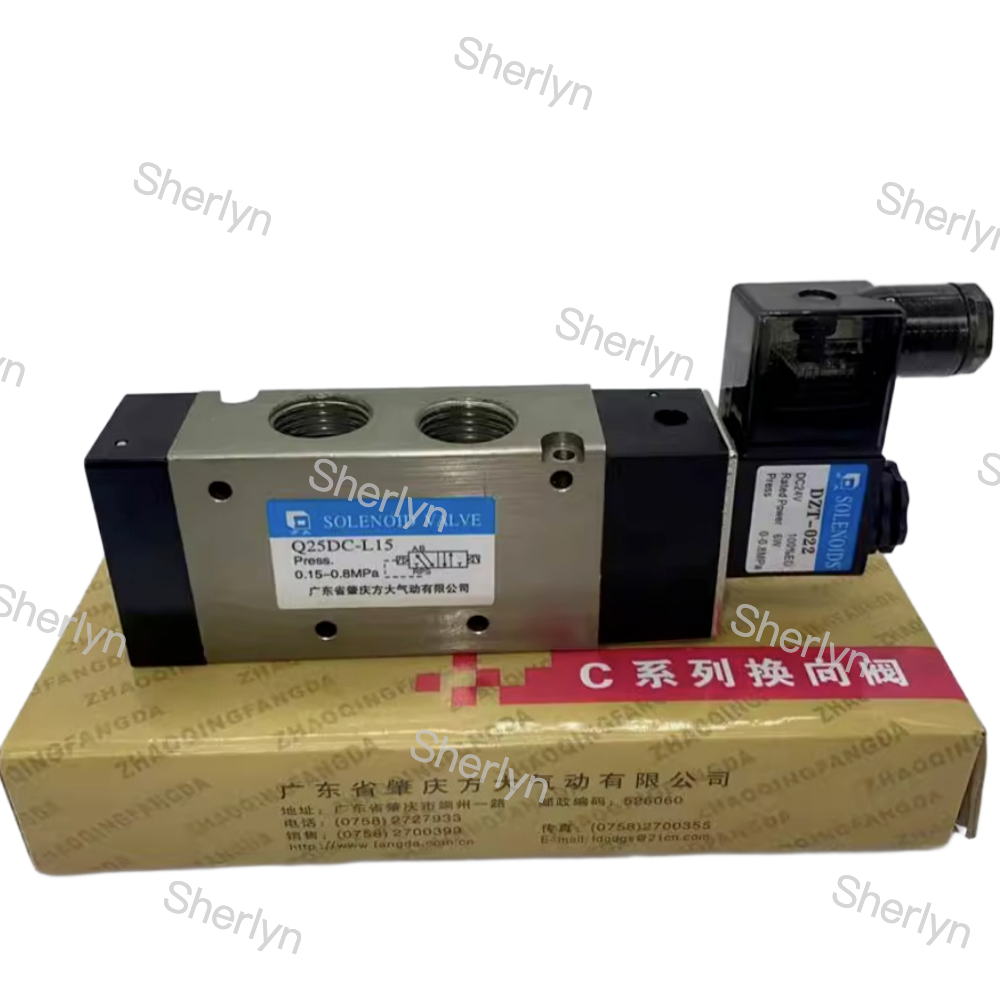 Q25DC-L10 DC24V Fangda Two Position Five Way Solenoid Valve