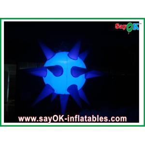 LED Decoration Inflatable Sea Urchin Spike Ball Model With Colorful Lights For