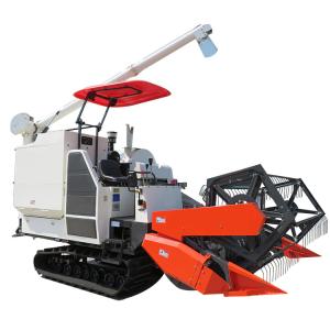 Full Feeding Grain Combine Harvester with Rubber Track