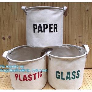 Canvas Desktop Storage Basket,Best selling navy wind cotton and linen debris