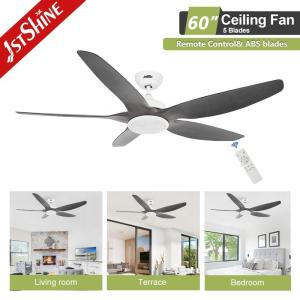 Indoor Room 60-inch LED Ceiling Fan with 5 ABS Plastic Blades and Energy