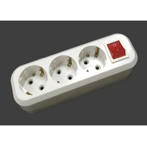 Wholesale 3500W 220V - 250V Electric Extension Cord 3 Outlets ABS Material With Switch from china suppliers
