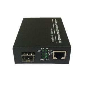 10 / 100M Media Converter RJ45 Port LED Function With SC / FC Optical Interface