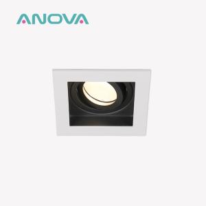 Wholesale Anti-Glare GU10 MR16 Commercial Adjustable Recessed Spotlight Downlight Frame from china suppliers